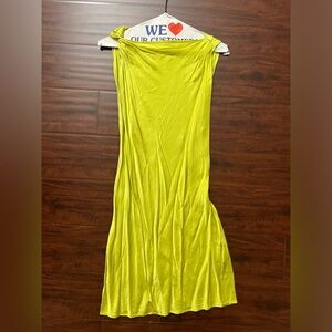 Neon green / yellow-ish mini dress